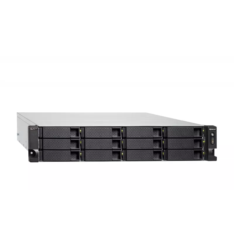 QNAP TS-H1886XU-RP-R2 NAS Rack (3U) Intel® Xeon® D D-1622 32 GB DDR4 0 TB QuTS hero Juoda, Pilka