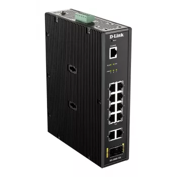 D-Link 12 prievadų L2 pramoninis valdomas jungiklis su 10 x 1GBaseT(X) ir 2 x SFP