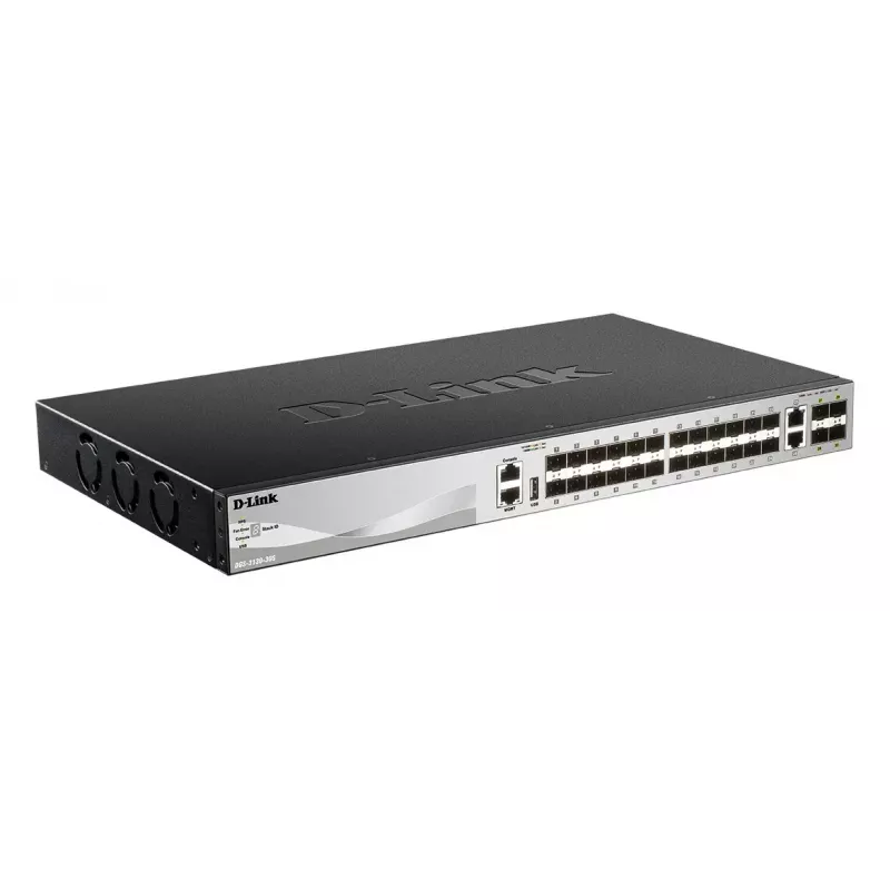 D-Link DGS-3130-30S/E valdomas L3 tinklo jungiklis 10G Ethernet (100/1000/10000) Pilka