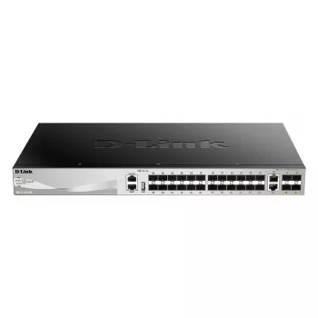 D-Link DGS-3130-30S/E valdomas L3 tinklo jungiklis 10G Ethernet (100/1000/10000) Pilka