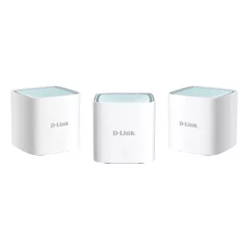 D-Link EAGLE PRO AI AX1500 Mesh sistema - 3 vnt., balta, vidinis, Tinklo sistema, Maitinimo, Būsenos, 500 m², Dviejų juostų (2,4 GHz / 5 GHz)
