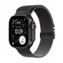 APPLE Watch Ultra 3 GPS + Cellular 49mm juodas titano korpusas su juodu titano Milan Loop apyranke