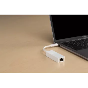 D-Link USB-C į Gigabit Ethernet adapteris, laidinis, USB Type-C, Ethernet, 1000 Mbit/s, baltas