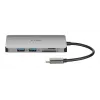 D-Link 8-in-1 USB-C Hub su HDMI / Ethernet / kortelių skaitytuvu / Power Delivery