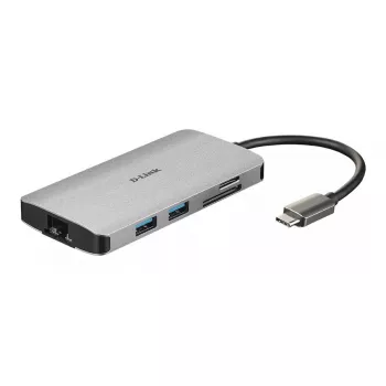 D-Link 8-in-1 USB-C Hub su HDMI / Ethernet / kortelių skaitytuvu / Power Delivery