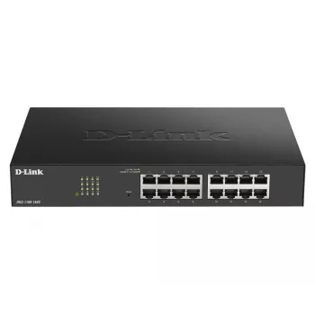D-Link DGS-1100-16V2 valdomas L2 gigabitinio eterneto (10/100/1000) komutatorius, juodas