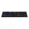 LOGITECH G915 Lightspeed belaidė RGB mechaninė klaviatūra žaidimams – juoda – QWERTZ Vokietijos išdėstymas – lytėjimo jungikliai