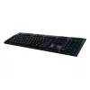 LOGITECH G915 Lightspeed belaidė RGB mechaninė klaviatūra žaidimams – juoda – QWERTZ Vokietijos išdėstymas – lytėjimo jungikliai