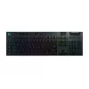 LOGITECH G915 Lightspeed belaidė RGB mechaninė klaviatūra žaidimams – juoda – QWERTZ Vokietijos išdėstymas – lytėjimo jungikliai