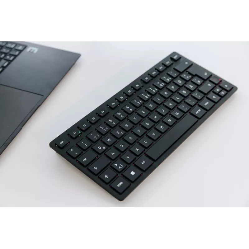 CHERRY KW 9200 MINI universali klaviatūra USB + RF belaidis + Bluetooth QWERTZ šveicariška juoda