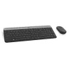 LOGITECH belaidė kompaktiška klaviatūra ir pelė MK470, grafito spalvos, AZERTY belgų išdėstymas