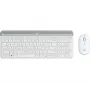 LOGITECH belaidė klaviatūra ir pelė MK470 Offwhite QWERTZ GE