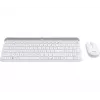 LOGITECH belaidė klaviatūra ir pelė MK470 Offwhite QWERTZ GE