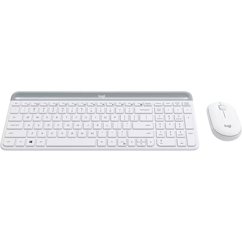 LOGITECH belaidė klaviatūra ir pelė MK470 Offwhite QWERTZ GE