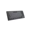 LOGITECH Mx Mechanical Mini Minimalist belaidė apšviesta klaviatūra - Graphite Tactile Quiet Qwertz Suisse