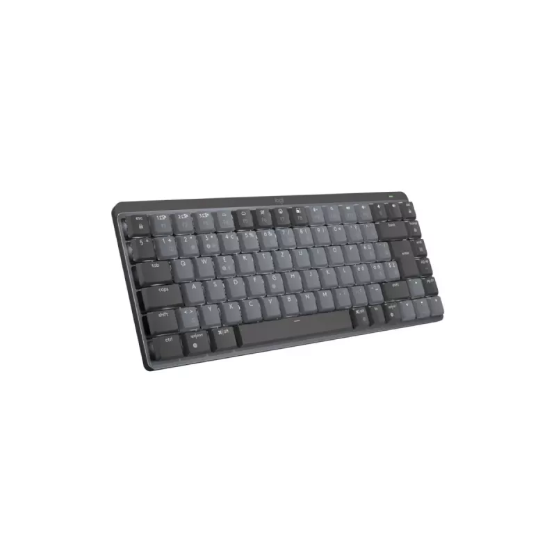 LOGITECH Mx Mechanical Mini Minimalist belaidė apšviesta klaviatūra - Graphite Tactile Quiet Qwertz Suisse