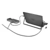 Kensington NanoSaver Keyed Dual Head Laptop Lock, 1.8 m, raktinis, anglinis plienas, juoda, nerūdijantis plienas