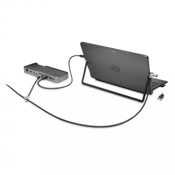 Kensington NanoSaver Keyed Dual Head Laptop Lock, 1.8 m, raktinis, anglinis plienas, juoda, nerūdijantis plienas