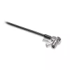 Kensington NanoSaver Keyed Dual Head Laptop Lock, 1.8 m, raktinis, anglinis plienas, juoda, nerūdijantis plienas