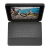LOGITECH Rugged Folio Graphite Qwertz Deutsch – apsauginis dėklas su klaviatūra iPad (7 ir 8 kart.)