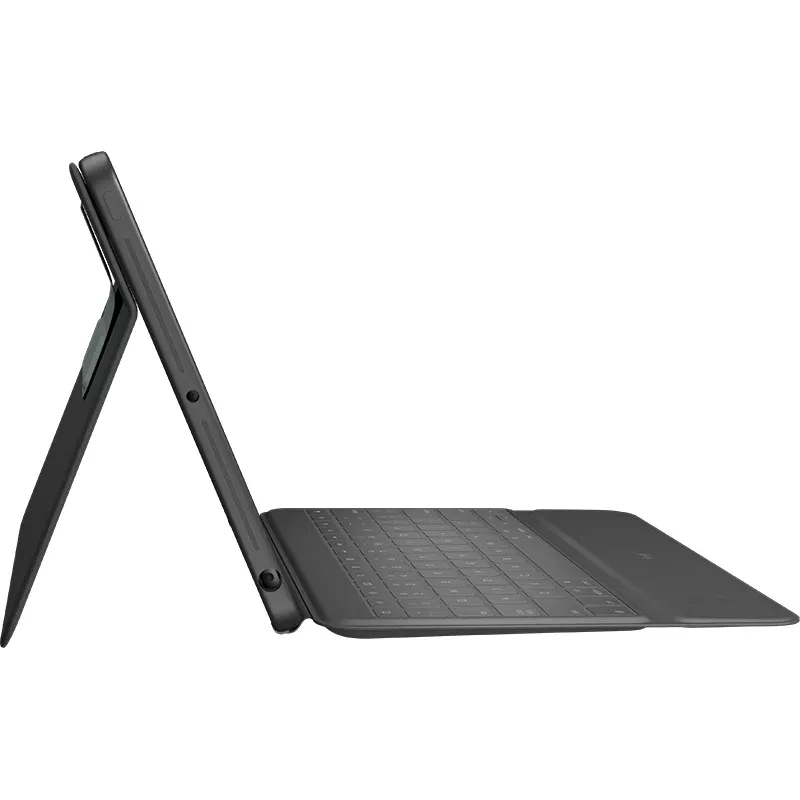 LOGITECH Rugged Folio Graphite Qwertz Deutsch – apsauginis dėklas su klaviatūra iPad (7 ir 8 kart.)