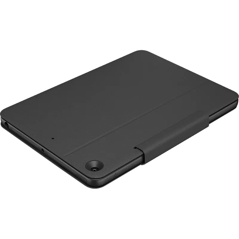 LOGITECH Rugged Folio Graphite Qwertz Deutsch – apsauginis dėklas su klaviatūra iPad (7 ir 8 kart.)
