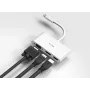 D-Link 3-in-1 USB-C į HDMI/VGA/DisplayPort adapteris, laidinis, USB 3.2 Gen 1 (3.1 Gen 1) Type-C, baltas