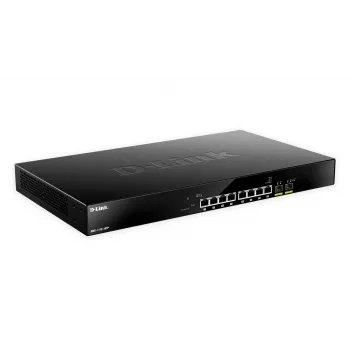 D-Link 10-Portų Multi-Gigabit PoE+ Smart Managed Switch, valdomas, L2, 2.5G Ethernet (100/1000/2500), Power over Ethernet (PoE), montavimas į stelažą, 1U