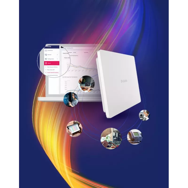 D-Link DAP-X3060OU AX3000 Wi-Fi 6 Dual-Band PoE Lauko prieigos taškas, 2,4 GHz, 5 GHz, 3000 Mbit/s, 64-bit WEP, 128-bit WEP, SSID, WEP, WPA, WPA2, WPA3, 10,100,1000,2500 Mbit/s