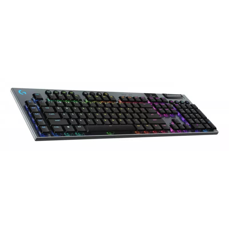 LOGITECH G915 X Lightspeed Low Profile belaidė žaidimų klaviatūra, juoda, Clicky, QWERTZ vokiškas išdėstymas