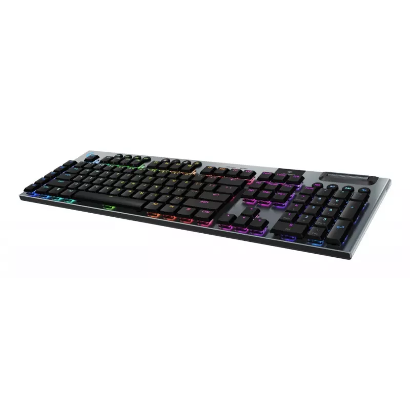 LOGITECH G915 X Lightspeed Low Profile belaidė žaidimų klaviatūra, juoda, Clicky, QWERTZ vokiškas išdėstymas