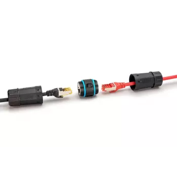 Tinklo kabelis Digitus DN-93905-OD RJ45 į RJ45 CAT 6A 1m Juodas