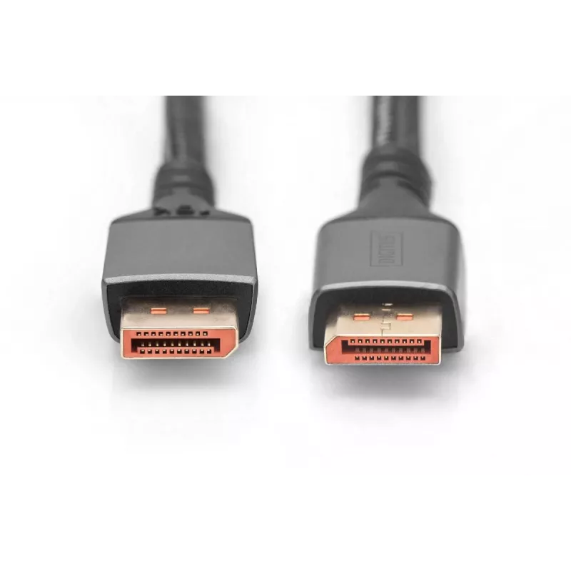 DIGITUS PREMIUM DisplayPort 2.1 jungiamasis kabelis M/M 1m 16K UHD 80G aliuminio korpusas
