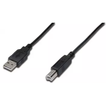 DIGITUS USB 2.0 jungiamasis laidas A-B, 3 m, juodas