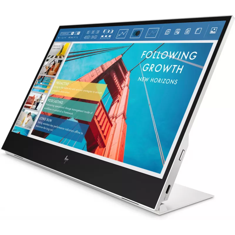 Nešiojamas monitorius HP E-Series E14 G4, 35,6 cm (14 inch), 1920 x 1080, Full HD, LCD, 5 ms, sidabrinis