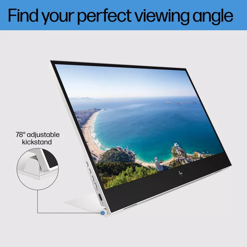 Nešiojamas monitorius HP E-Series E14 G4, 35,6 cm (14 inch), 1920 x 1080, Full HD, LCD, 5 ms, sidabrinis