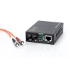 DIGITUS Media Converter, daugiamodis 10/100Base-TX į 100Base-FX, su maitinimo bloku, ST jungtis, iki 2 km