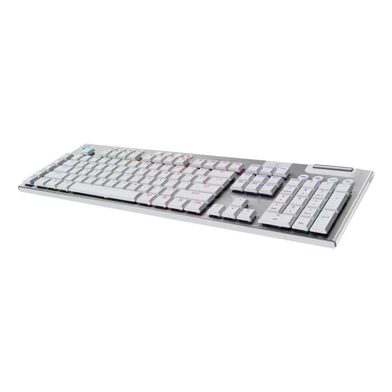 Logitech G G915 X LIGHTSPEED klaviatūra, žaidimų, USB, RF belaidė, Bluetooth, QWERTZ vokiškas išdėstymas, balta