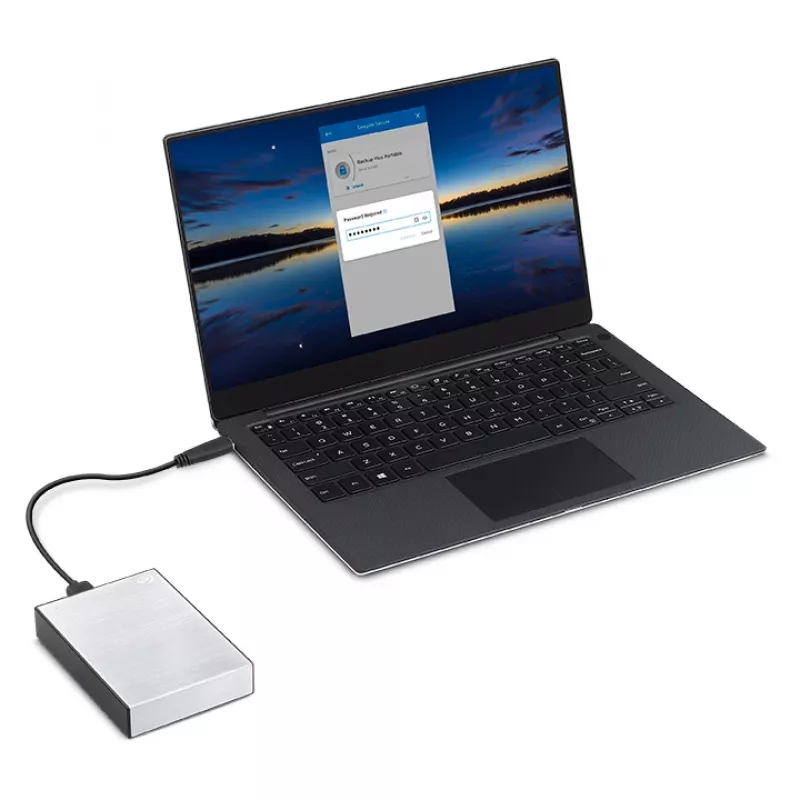 Išorinis kietasis diskas Seagate One Touch HDD 1 TB, 2,5 colio, Micro-USB B 2.0/3.2 Gen 1 (3.1 Gen 1), sidabrinis