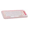 LOGITECH POP Icon Combo belaidis rinkinys - Rožinė ir Balta QWERTZ vokiškas