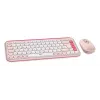 LOGITECH POP Icon Combo belaidis rinkinys - Rožinė ir Balta QWERTZ vokiškas