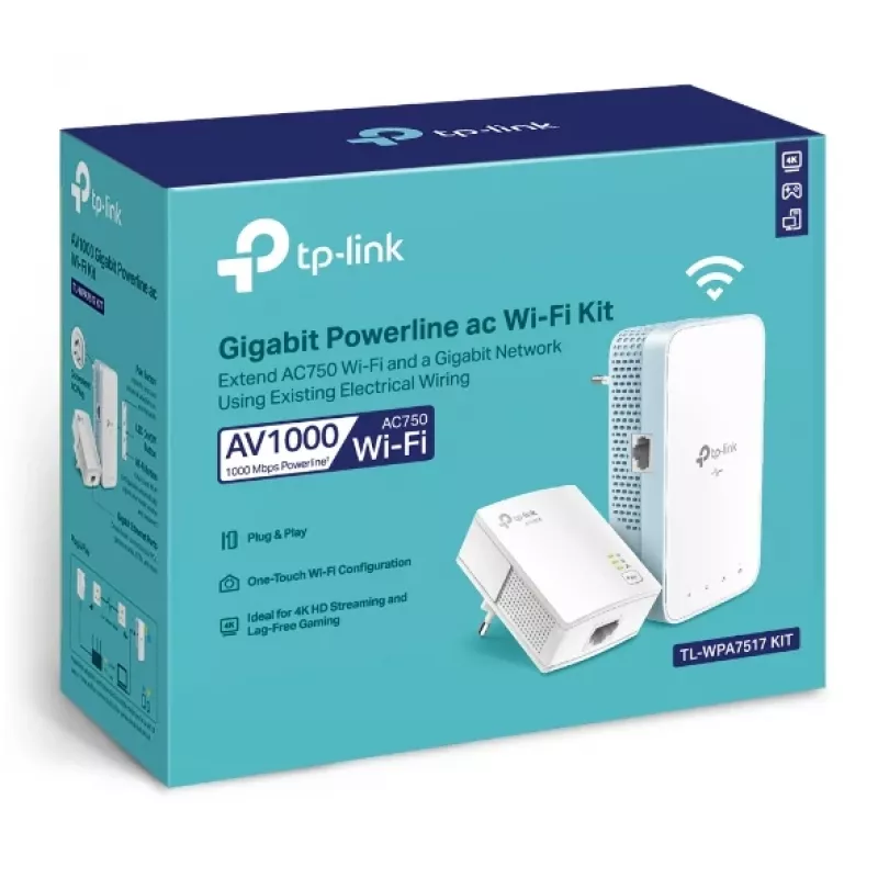 TP-Link TL-WPA7519 KIT 1000 Mbit/s Ethernet LAN Wi-Fi Baltas 2 vnt.