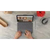 LOGITECH Combo Touch klaviatūrinis dėklas iPad (10-os kartos) – Oksfordo pilka – Šveicariškas QWERTZ
