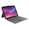 LOGITECH Combo Touch klaviatūrinis dėklas iPad (10-os kartos) – Oksfordo pilka – Šveicariškas QWERTZ