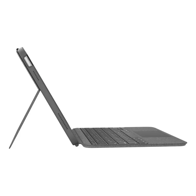 LOGITECH Combo Touch klaviatūrinis dėklas iPad (10-os kartos) – Oksfordo pilka – Šveicariškas QWERTZ