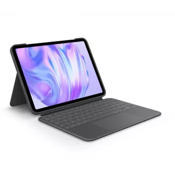 LOGITECH Combo Touch klaviatūros dėklas, skirtas iPad Pro 11 inch M4/M5, grafitas, AZERTY prancūzų