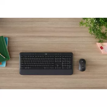 Belaidis klaviatūros ir pelės rinkinys Logitech Signature MK650 Combo for Business, pilno dydžio, QWERTZ (vengriškas išdėstymas), Graphite