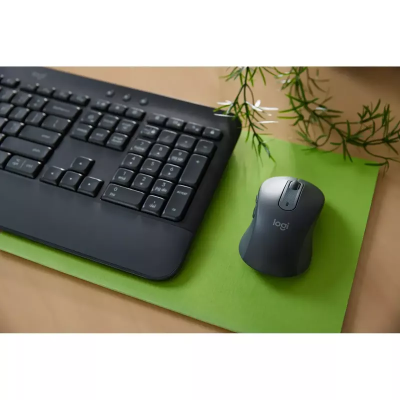 Belaidis klaviatūros ir pelės rinkinys Logitech Signature MK650 Combo for Business, pilno dydžio, QWERTZ (vengriškas išdėstymas), Graphite