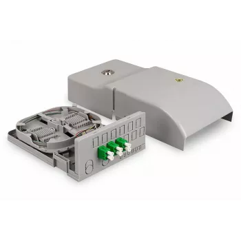DIGITUS FTTH namų skirstymo dėžė, 3× LC/APC dupleksas, OS2, IP54, paruošta sujungimui