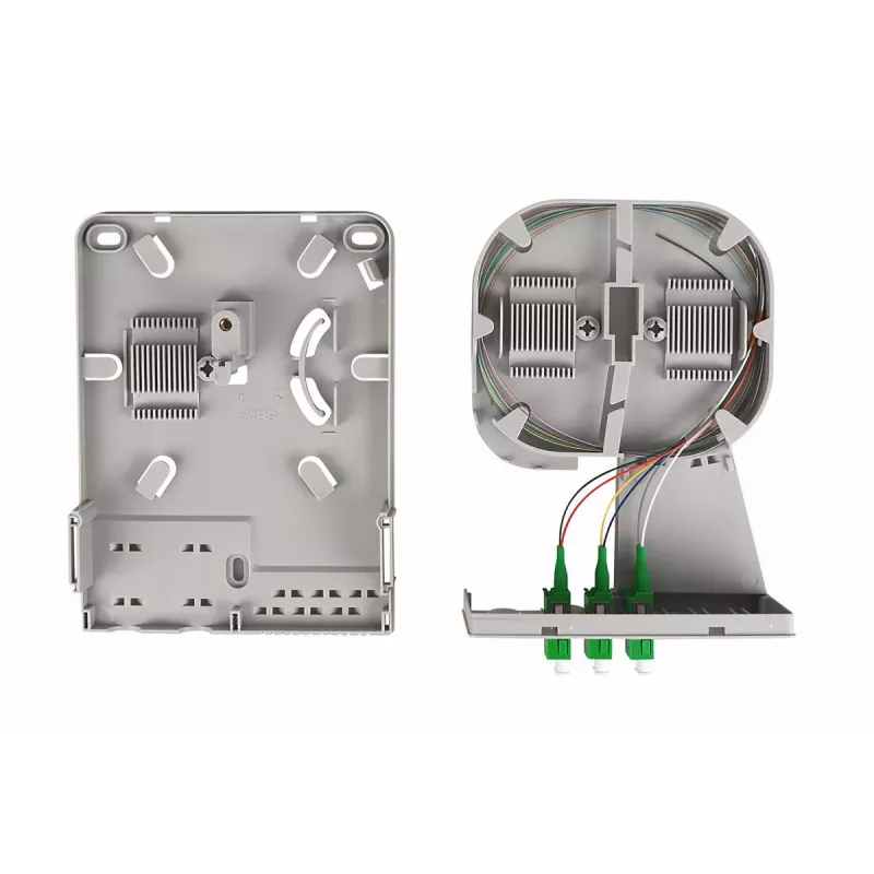 DIGITUS FTTH namų skirstymo dėžė, 3× LC/APC dupleksas, OS2, IP54, paruošta sujungimui